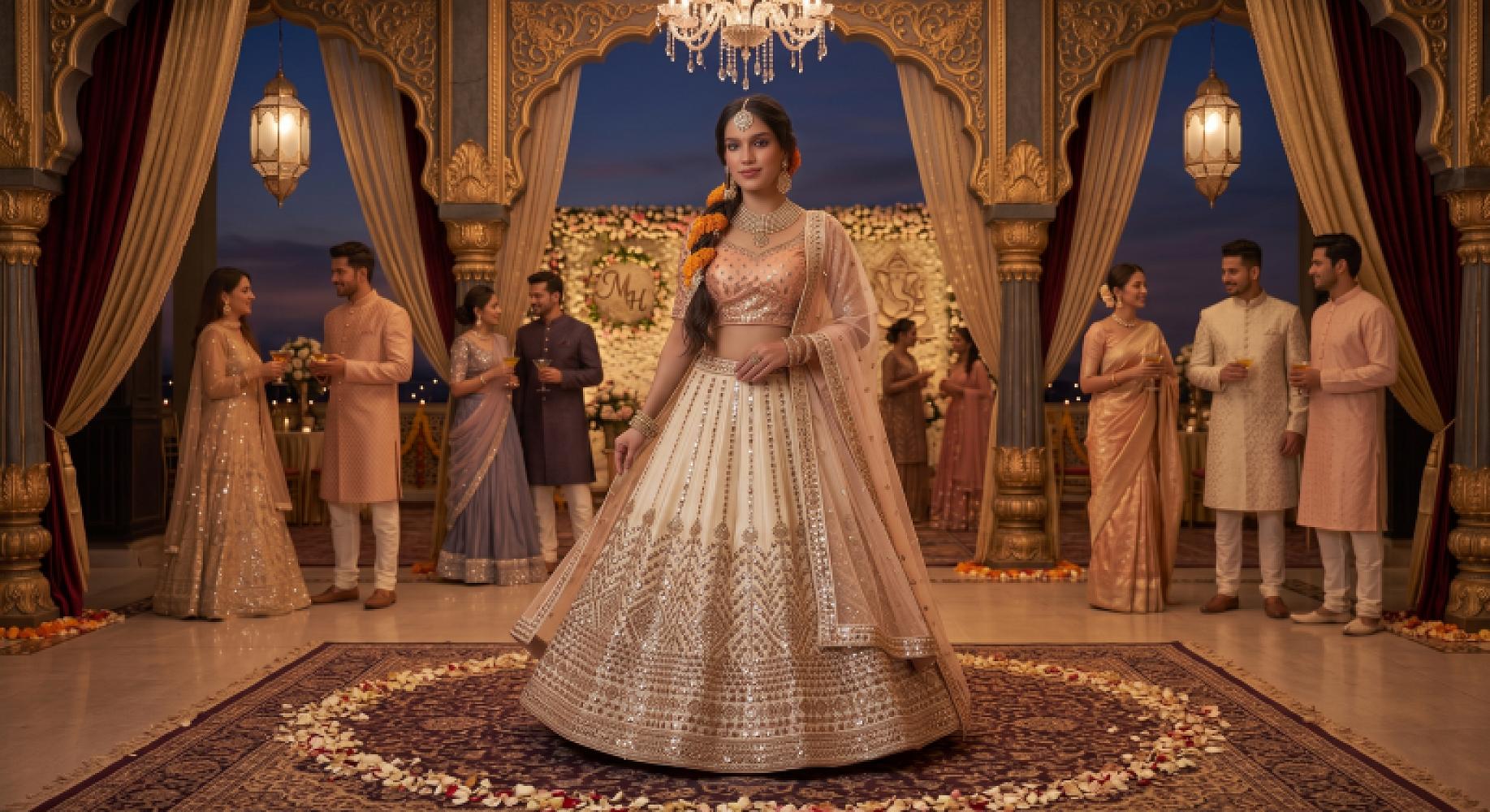 Mirror Work Lehenga