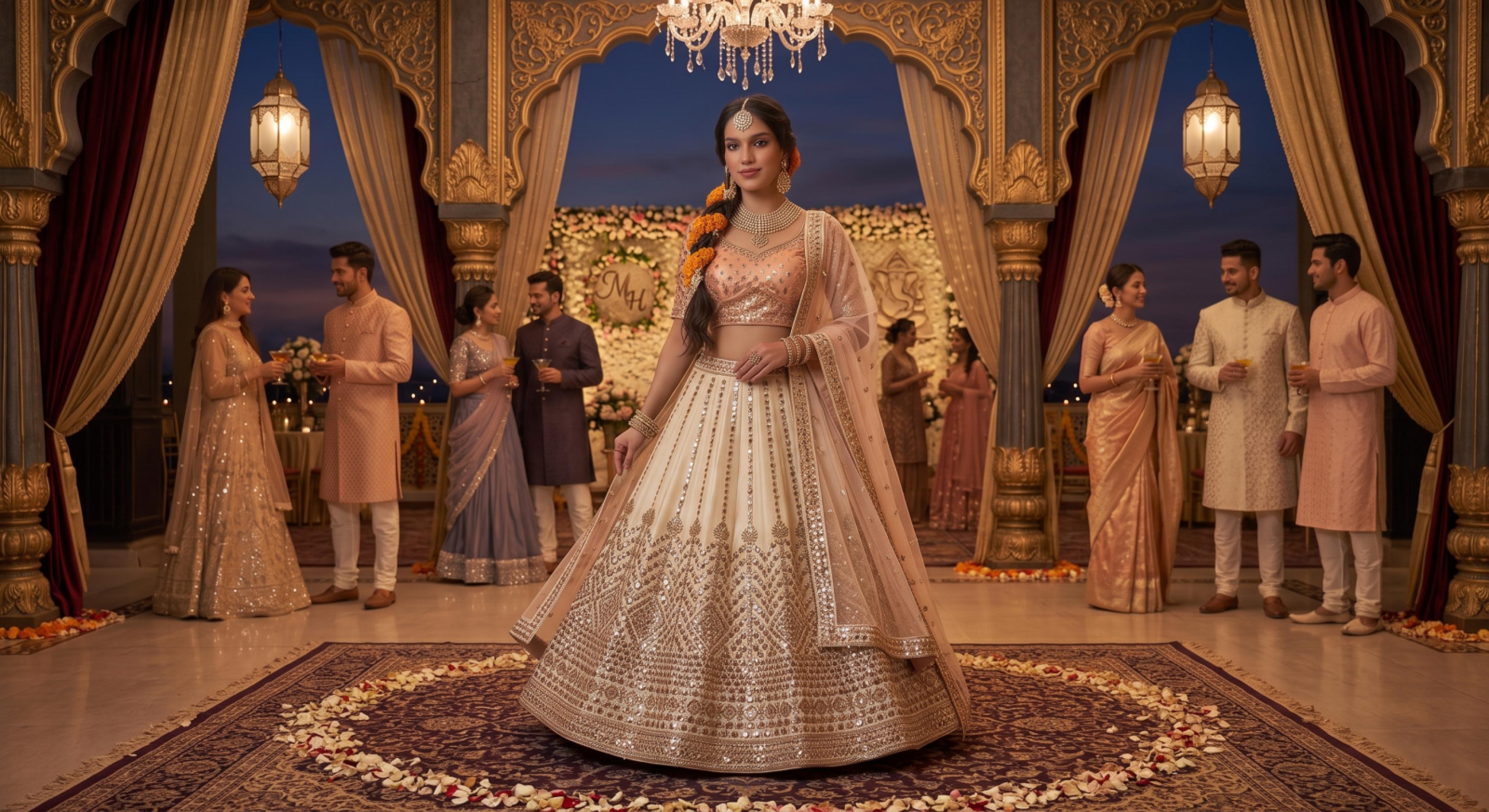 Mirror Work Lehenga